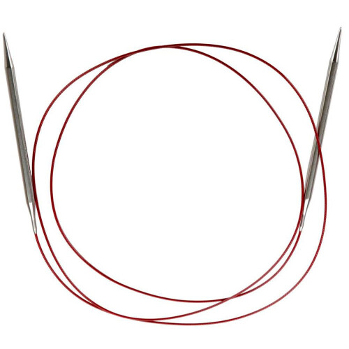 Agulha Circular ChiaoGoo Red Lace 60 polegadas (150cm) Aço Inoxidável tamanho US 8 (5mm) 7060-8