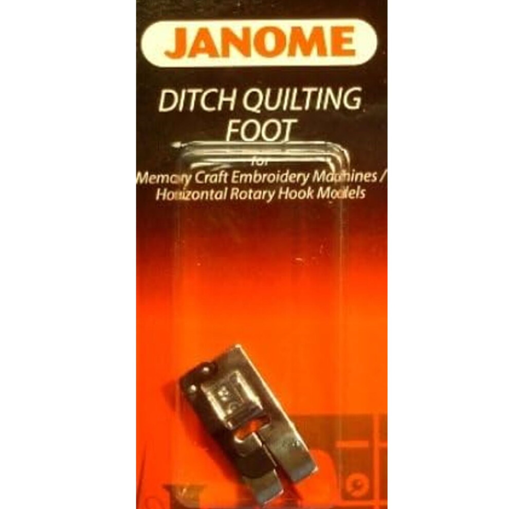 Janome Ditch Quilting Foot Memory Craft Embroidery Machines Horizontal Rotary Hook Models