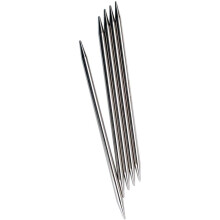 ChiaoGoo Agulhas de Tricô Aço Inoxidável 6" 5/Pkg-Tamanho 10.5/6.5Mm