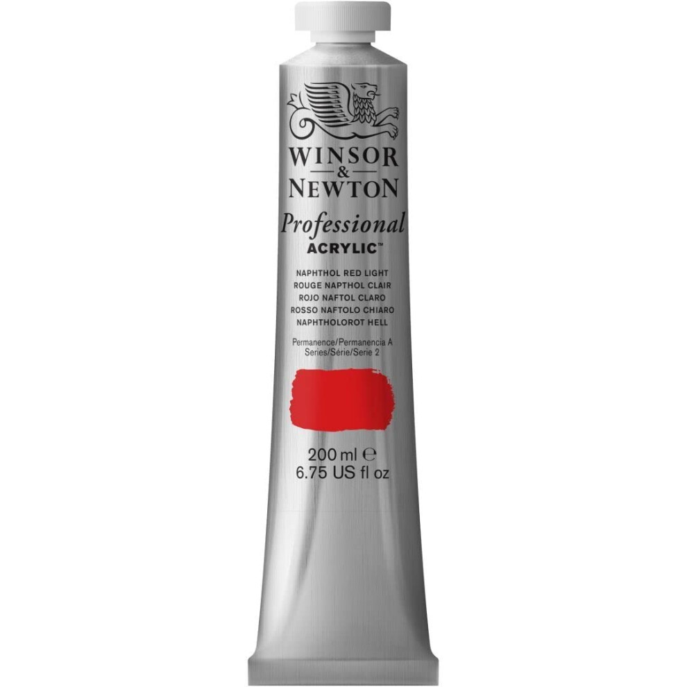 Akrylov Farba Winsor & Newton Professional 200 Ml (6,75 Oz) V Tube, Naftolov Cerven Svetlo-image