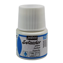 Pebeo 329204 Setacolor Glitter Verf voor Lichte Stoffen, 45ml, Diamant