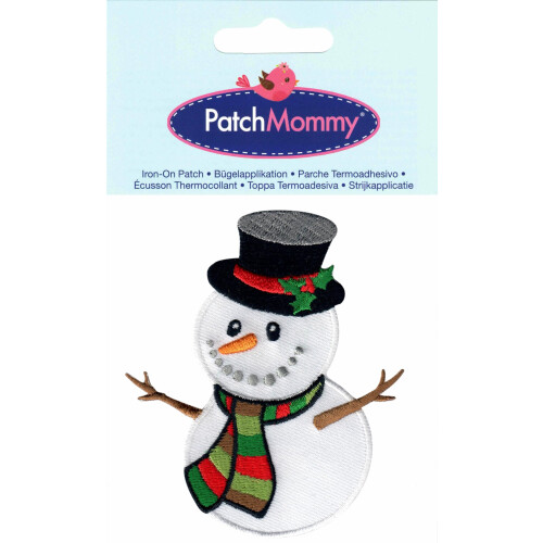 PatchMommy Boneco de Neve Patch Natal, Ferro/Sew On - Apliques para Crianças 2
