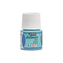 Textilfarbe - Pébéo - Setacolor - Türkis N206 - 45ml - Glitzernd für helle Stoffe