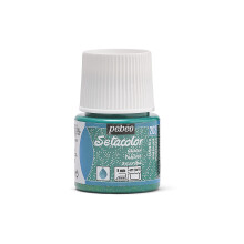 Pebeo Light Fabrics Glitter Setacolor Fabric Paint 45ml Emerald