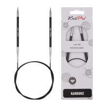 KnitPro Karbonz Feste Rundstricknadel 32""""(80cm) | US-Gre 8 (5 mm)