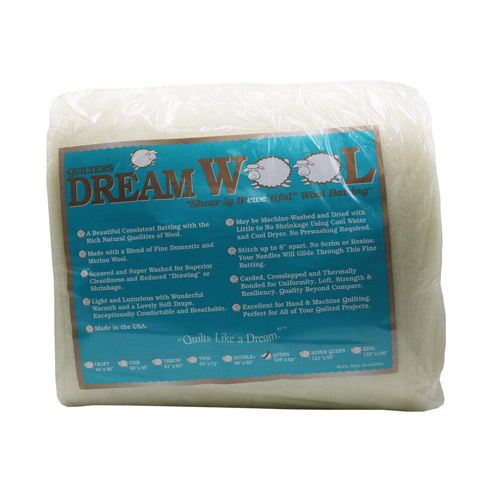 ??E??? T?? Pap????T?? Quilters Dream Wool Batting (108'' X 93'') Queen