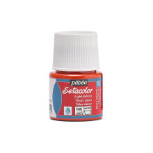 Pebeo Light Fabric Setacolor Fabric Paint 45ml Vivid Orange