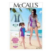McCall Patterns Badeanz   ge f   r Damen/M   dchen