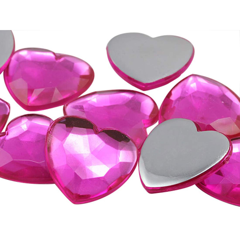 Allstarco 6Mm Ruov JG03 S Plochm Zadnm Srdcem Akrylov Kamnky Drobn Oblicejov Drahokamy Telov Perky Karta Vroba Ozdob 100 Kusu-image