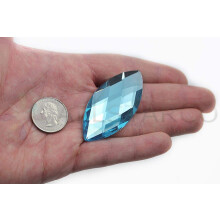 62x30mm Hyacinth H125 Flat Back Navette Acrylic Jewels Pro Grade - 2 Pieces
