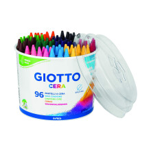 GIOTTO Cera Wax värikynät lapsille, 96 eri väriä, erittäin pestävä, ihanteellinen kotiin ja kouluun