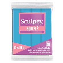 Pasta de modelar polimérica Sculpey Soufflé Azul Ovos de Pardal N 6652 - 48 g