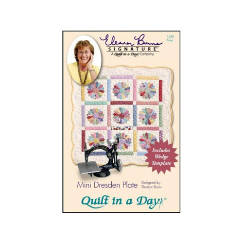 Quilt in a Day Eleanor Burns Signature Pattern- Mini Dresden Plate Pattern and Template (1280)