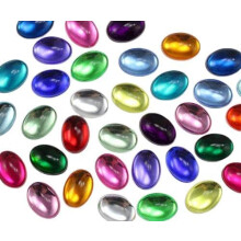 18x13 mm sininen safiiri A09 litte   selk   inen akryylinen soikea kabochon, Pro Grade - 25 kpl