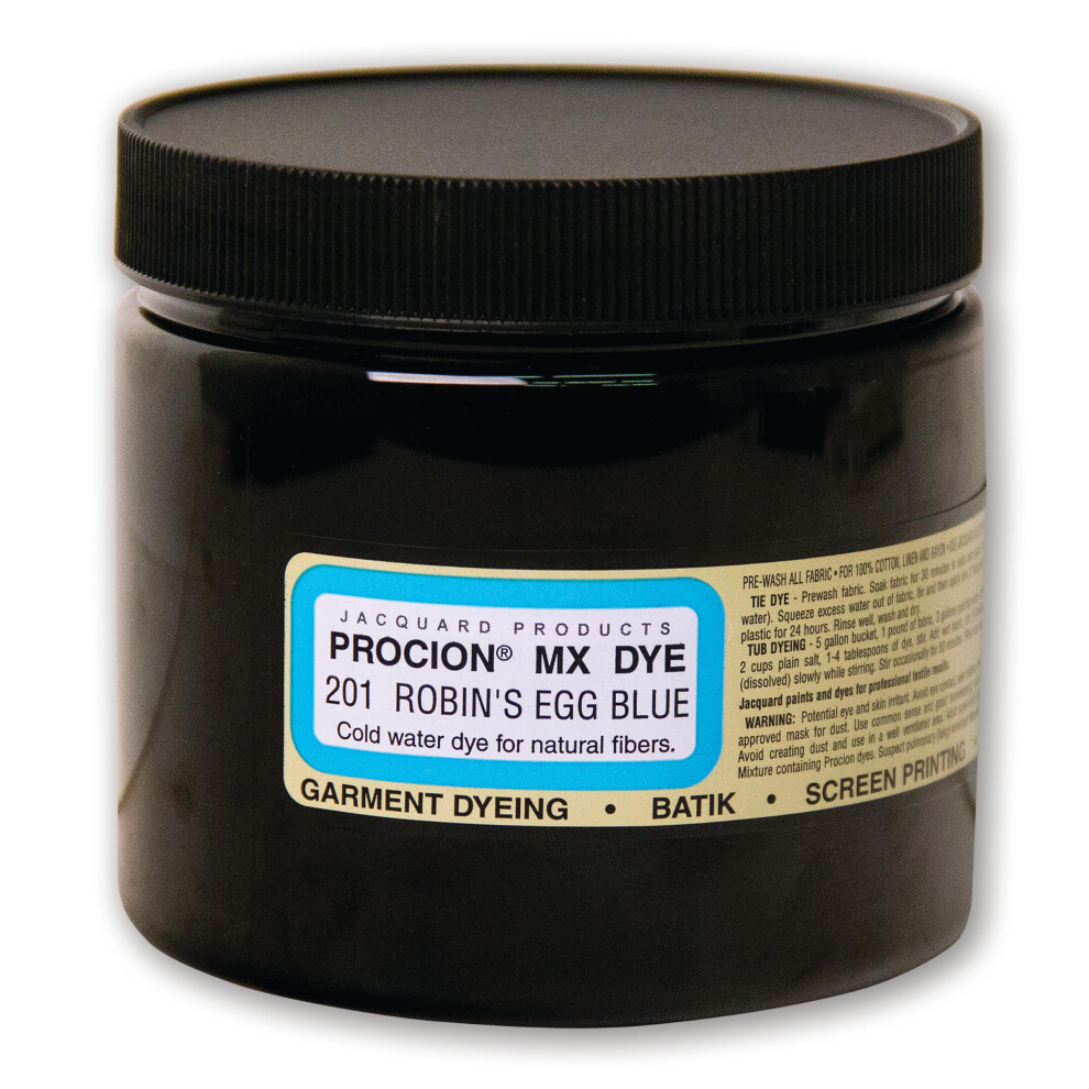 Jacquard Procion Mx Tie Dye Powder - Robins Egg - 8 Uncji - Barwnik Reaktywny Z WłóKnem Zimnej Wody Made In Usa-image