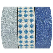 allydrew Blue Ice Washi Masking Tape (Set of 3) 5M L x 15mm W