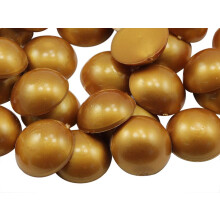 KraftGenius Allstarco 18 mm Gold (geformt) .GLD flache R ckseite Acryl rund Cabochon Pro Grade 30 St ck