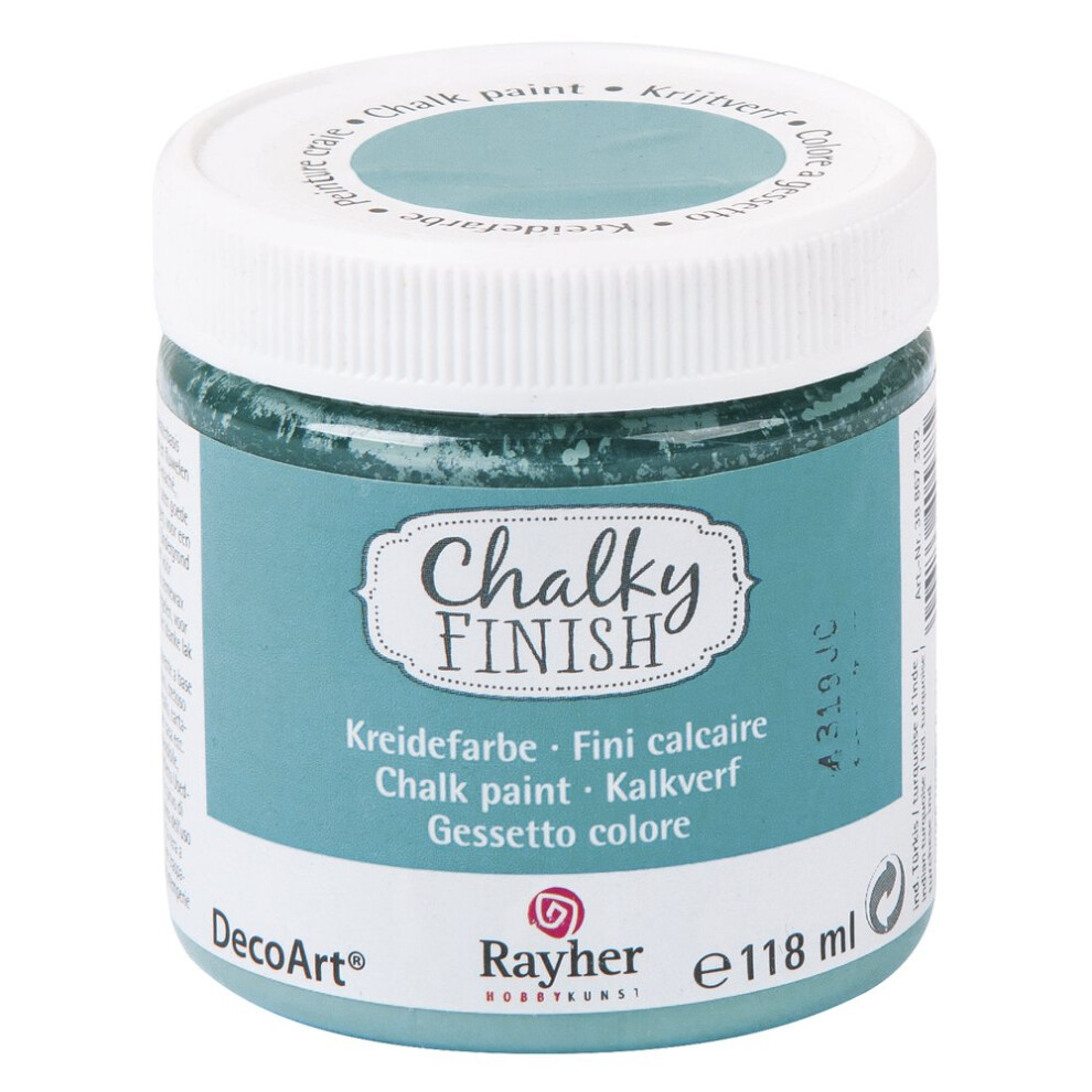 Peinture Craie - Chalky - Turquoise - 118 Ml - IntéRieur/ExtéRieur - Ultra-Mat-image