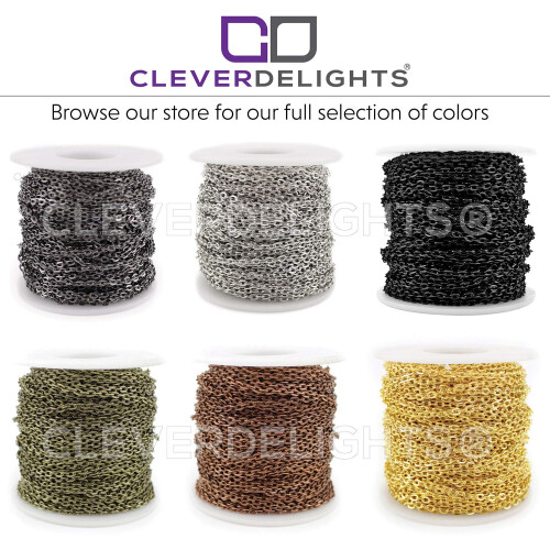 CleverDelights Corrente de Cabo 3x4mm - Cor Dourada - 9 Metros 2