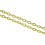 CleverDelights Corrente de Cabo 3x4mm - Cor Dourada - 9 Metros 2