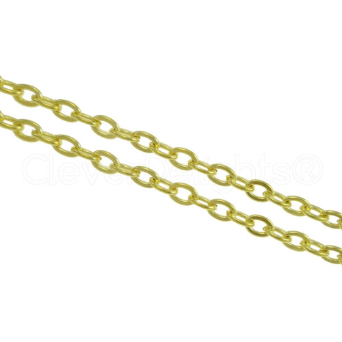 CleverDelights Corrente de Cabo 3x4mm - Cor Dourada - 9 Metros 1