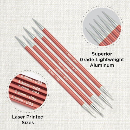 KnitPro Zing spidspinde 6"" (15 cm) | US st?rrelse 9 (5,5 mm) 1