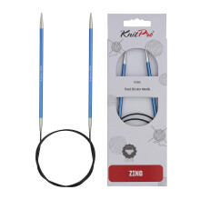 KnitPro Zing faste rundpinde 32"""" (80cm) | US st?rrelse 6 (4 mm)