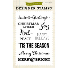 Echo Park Paper Company Christmas Sentiments 4 x 6 Stamp Set