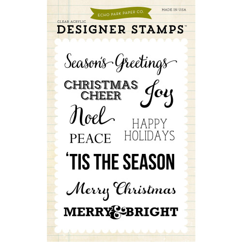 Sada raztek Echo Park Paper Company Christmas Sentiments 4 x 6