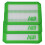 Silicone Alley, 3 Tapetes de Silicone Antiderrapante, Retângulo Pequeno 5 X 4 Polegadas, Verde 1
