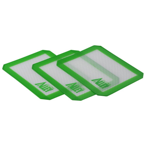 Silicone Alley, 3 Tapetes de Silicone Antiderrapante, Retângulo Pequeno 5 X 4 Polegadas, Verde 2
