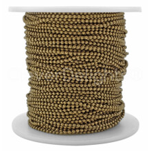 CleverDelights 1,5 mm-es (1/16"") golyslnc - antik bronz sznu - 100 lb
