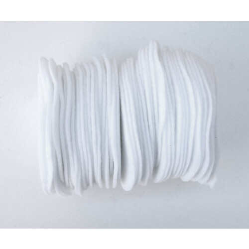 Círculos de Feltro Branco (2 Polegadas - 44pc) 1