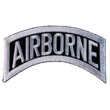 Airborne Rocker fekete fehren 3 hvelykes vasalval vagy varrssal a Biker Patch IV2202 F4D25S