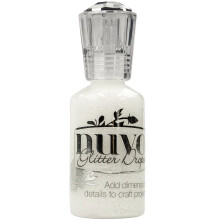 Nuvo Glitter Drops 1.1oz-White Blizzard