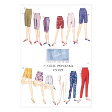 Vogue Patterns Dames Shorts en Taps Toelopende Broeken 14-16-18-20-22"" Oranje