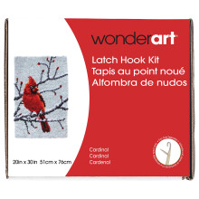 Sada h kov Wonderart Classics Cardinal Latch Hook 20"""" x 30""""