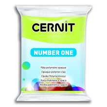 Pasta de polímero - Cernit - n1 - 56 g - Verde anís - Maleável e não tóxica