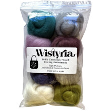 Wistyria Editions Wol Roving 12"" .25oz 8/Pkg-Tranquility