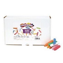 Colorations My First Stubby Chalk Multipack, set multicolore da 160 pezzi per attivit    artistiche e artigianali per bambini (8 colori) (STUBCHALK)