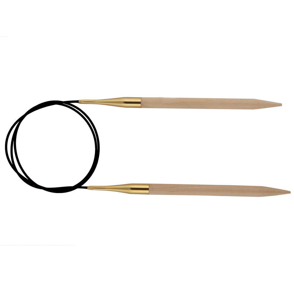 Knitpro Basix Birch: Knitting Pins: Circular: Fixed: 40Cm X 3.25Mm Birchwood Multi-Colour 3.25Mm