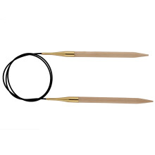 Βελόνες πλεξίματος KnitPro Basix Birch 150cm, Φυσικές, από ξύλο σημύδας, 3.5mm