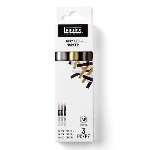 Liquitex Professional Paint Marker S?t 3-delt iriserende