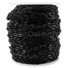 CleverDelights 4x6 mm-es kbellnc - stt fekete sznu - 30 lb