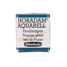 Schmincke - HORADAM AQUARELL - Melhores Tintas à Base de Água, 528 Verde Prussiano, 14 528 044, 1/2 pan