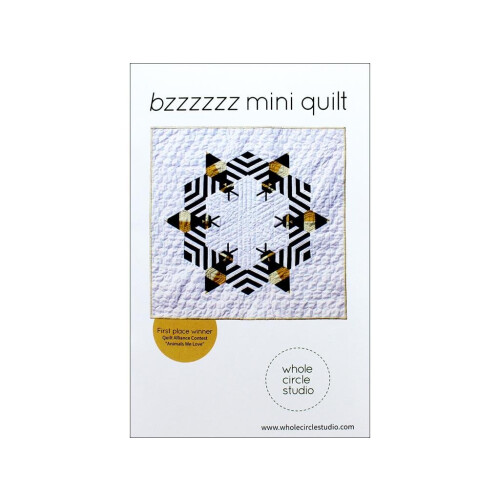 Whole Circle Studio Padrão Mini Quilt Bzzzzzz, Twin