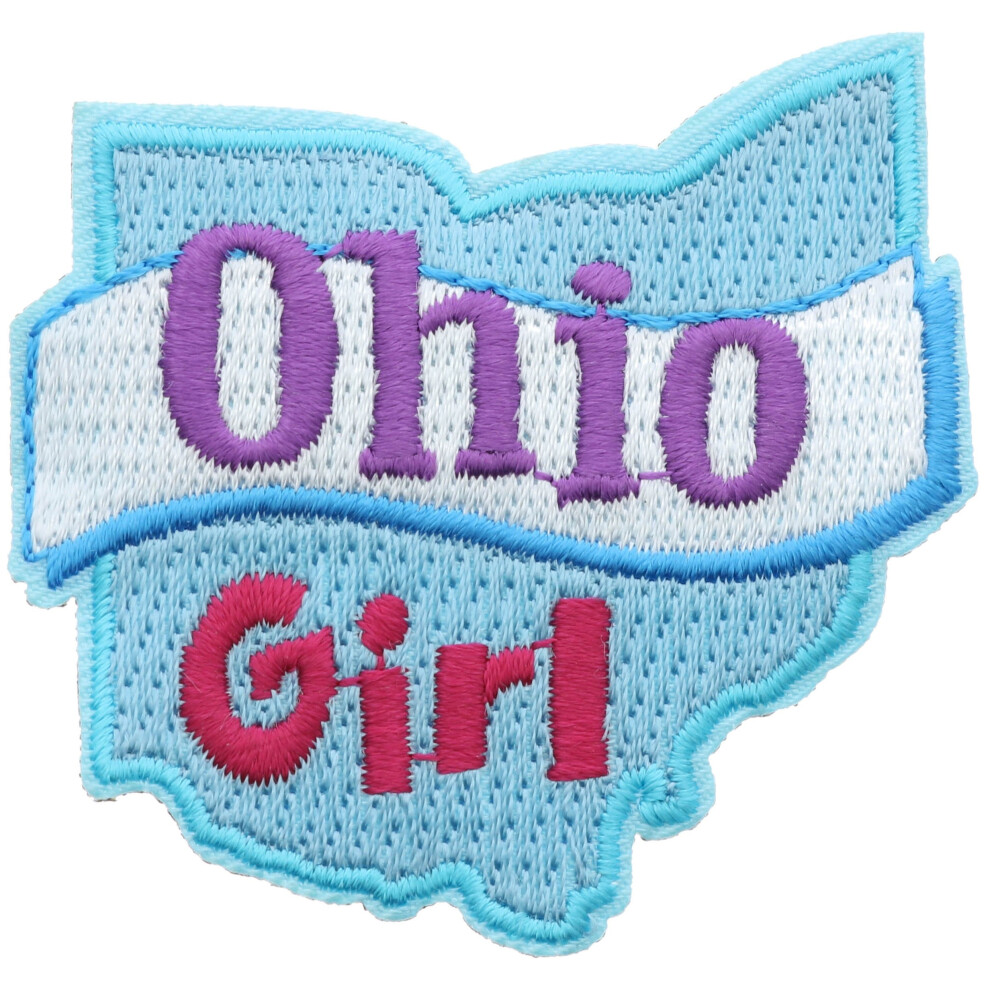 Petit patch thermocollant Ohio Girl de 5 cm Ava2397