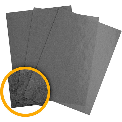 50 Folhas de Papel Carbono de Transferência Grafite (9 x 13 Polegadas) - para Desenhos e Fotos 2