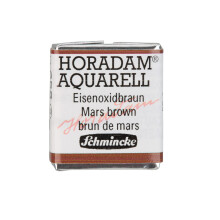 Schmincke - HORADAM AQUARELL - Finest Artists' Watercolors 658 Mars Brown 14 658 044 1/2 pan
