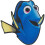 Aplicação Termocolante Dory da Disney da Wrights 2